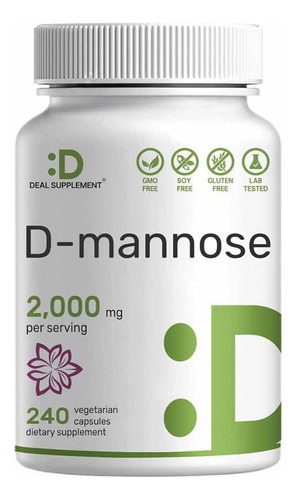 D Manosa D Mannosex 2000 Mg X 240 Cáps Salud Tracto Urinario
