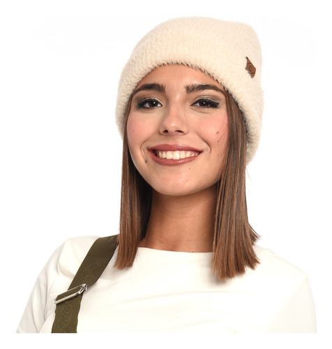 Gorra De Lana Tejida, Sueve Abriga Otoño Invierno Natural Unico Tejido