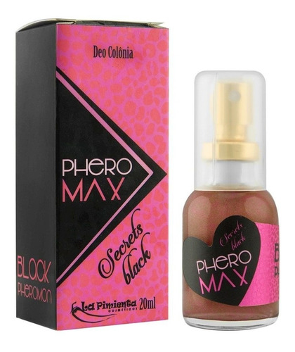 Colonia Afrodisiaco Phero Max Secrets Black Sedução Perfume