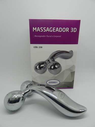 Massageador Manual 3d Cor Prateado