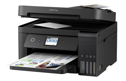 Impressora a cor multifuncional Epson EcoTank L6191 com wifi 110V/220V preta