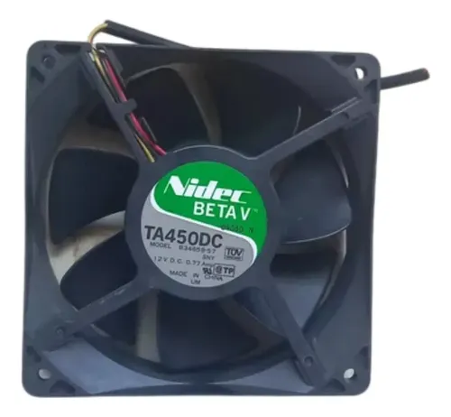 Nidec Beta V: TA450DC Fan, Model: A331256-10A. Tested
