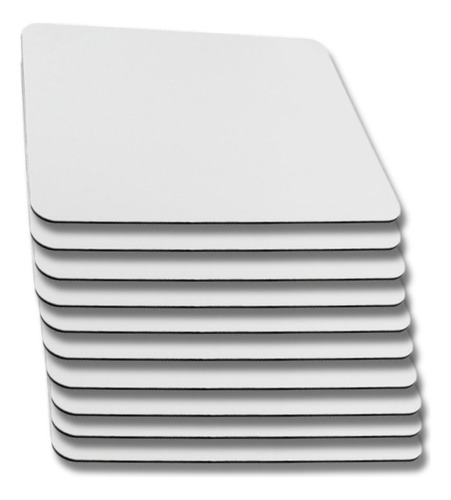 Mouse Pad Blanco Rectangular Para Sublimar (10 Unidades)