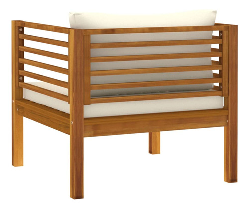 Silla De Jardín Vidaxl Cómoda De Madera Maciza De Acacia Con