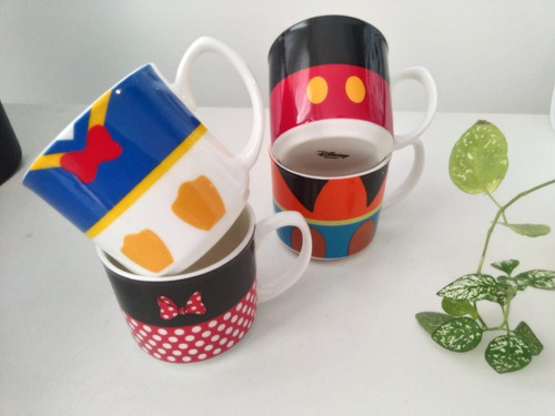 Imagem 6 de 7 de Kit Xicaras 90ml Porcelana Disney Mickey E Amigos