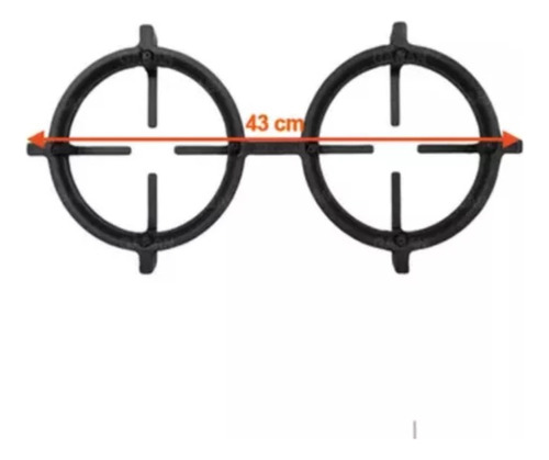 Trempe Grelha Duplo Fogão 5 Boca Brastemp W10911677 Original (Usado)