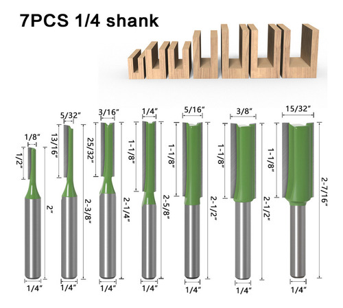 Cortador De Carpintería Router Bit Blade 8, Recto, 12 Mm, Pa