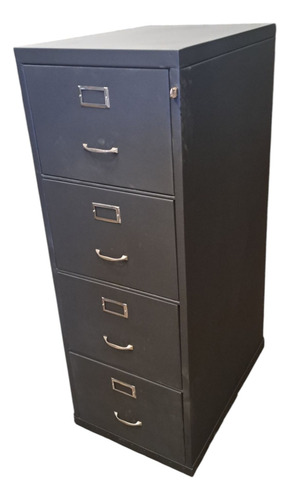 Fichero/cajonera P/herramientas C/llave Negro 133x49x79cm Negro Mate (Usado)