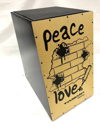 Cajon Spanking Peace Natural Eletro Acustico Novo Original