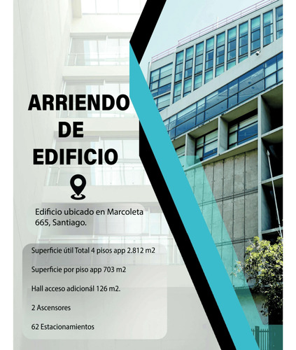 Edificio Coorporativo 4 Pisos 2.812 Mts2 62 Estacionamientos