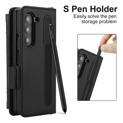 Funda Con Bandeja Bolígrafo Plegable Para Samsung Zfold6/5/4