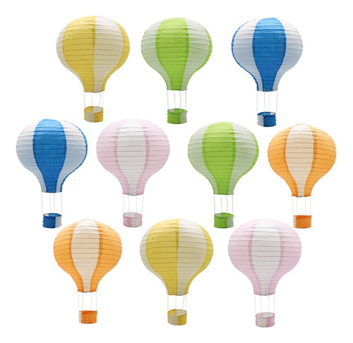 Linternas De Papel Colgantes Globo Aire Caliente Reutilizabl