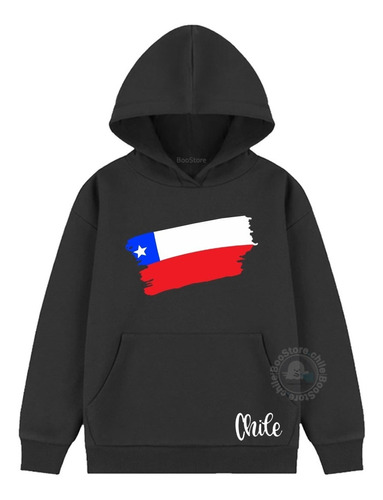 Poleron Estampadas Con Diseño Chile Bandera Fiestas Patrias