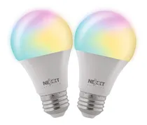 Comprar Focos Led Inteligentes Nexxt - Pack De 2 Focos Multicolor Luz Blanco y Color