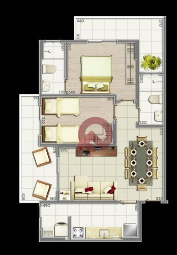 Imagem 10 de 26 de Apartamento Com 2 Dormitórios À Venda, 73 M² Por R$ 399.000,00 - Ocian - Praia Grande/sp - Ap2459