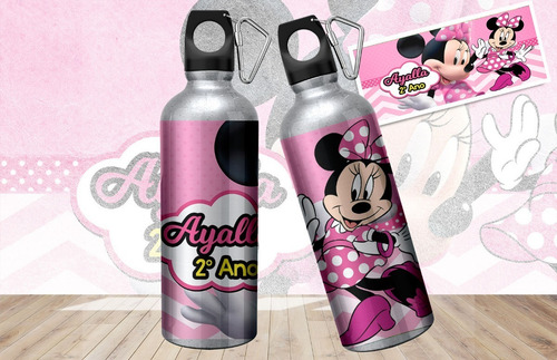 2 Squeeze Garrafa Agua 600ml Personalizada Escolha A Sua