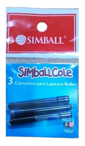 Cartuchos Simball Cole Borrable Blister X3