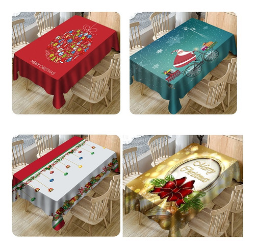 Nuevo Mantel De Navidad 3d Exquisito Gran Oferta 1,5*2,6 M