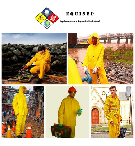 Imagen 5 de 9 de Traje Pvc | Conjunto Pvc | Impermeable & Reflectivo