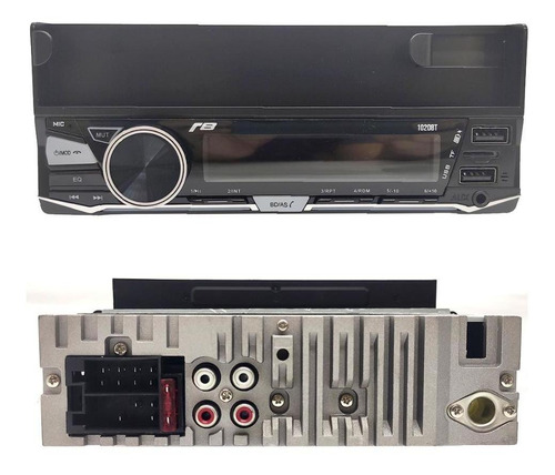 Imagem 2 de 8 de Rádio Automotivo Bluetooth 1020bt Smartphone Receiver Usb R8