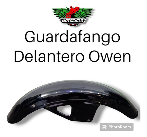 Guardafango Delantero Moto Owen Negro