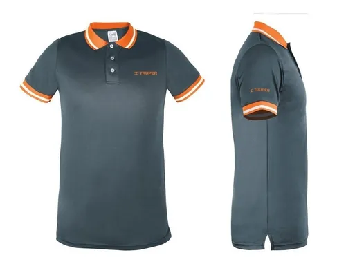 Playera Polo Dry Fit Gris Caballero Talla G Truper 61083 Meses