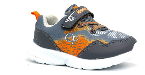 Zapatilla Casual De Niño Adrien-g22 Grey/orange