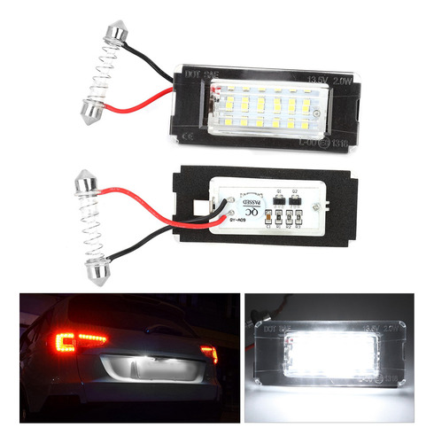 1 Par De Luces Led Smd De 12 V Y 18 Led Para Placa De Matríc