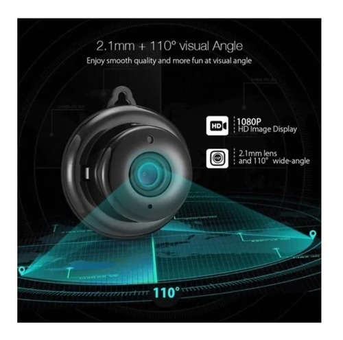 Imagen 6 de 7 de Mini Cámara Espía Hd 1080p Ip Wifi Visión Nocturna Imán