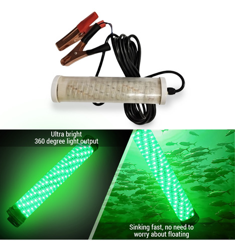 Buscador De Peces Submarinos Con Luz Led Sumergible De 12 V