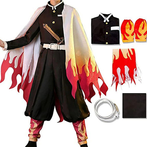 D Traje De Fiesta De Cazador De Demonios De Rengoku Ky D