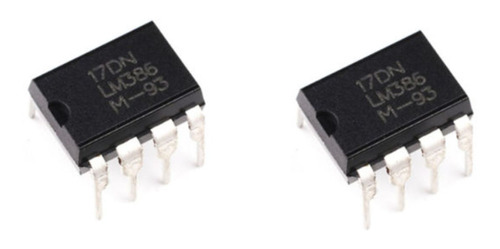 Lm386 Lm 386 Circuito Intregrado Dip8 - Pack X 2 Unidades