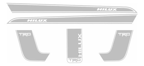 Kit Adesivo Toyota Hilux Trd Faixas Laterais Hlxpa