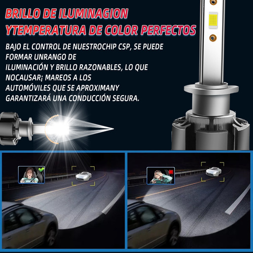 Kit De Faros Led H1 H7 Alto Baja 24000lm Para Renault Duster 2013-2016