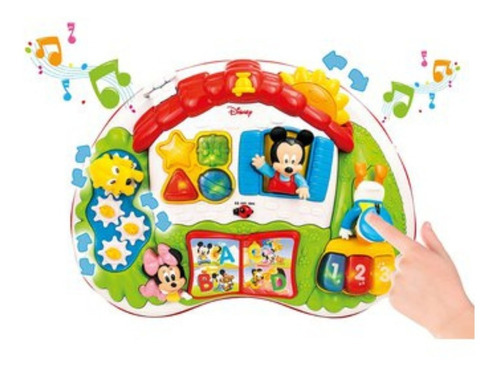 Mesa De Actividades De Baby Mickey Español E InLGés Color Rojo