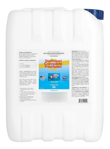 Bacteria P/peces Acuario Start Smart Agua Dulce 20l Pecera