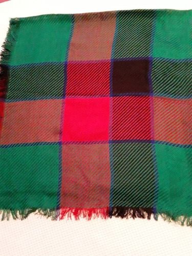 Pashmina Pañuelo De Lanilla, Muy Suave, Rojo, Verde, Negra. 