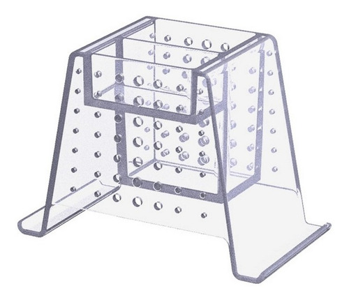 Kit 3 Unidades Organizador De Mesa Prime - Cristal