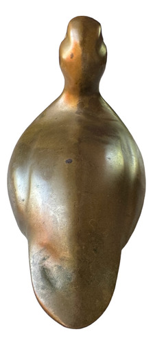 Pato Decoracion De Bronce Pátina (Usado)
