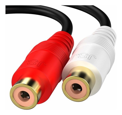 Cable Rca 1 Macho A 2 Hembra De Adaptermvp, 2 Pack/0.6ft