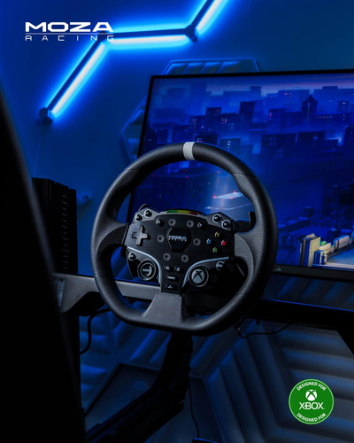 Pacote De Volante E Pedais De Corrida Moza R3 Para Xbox E Pc