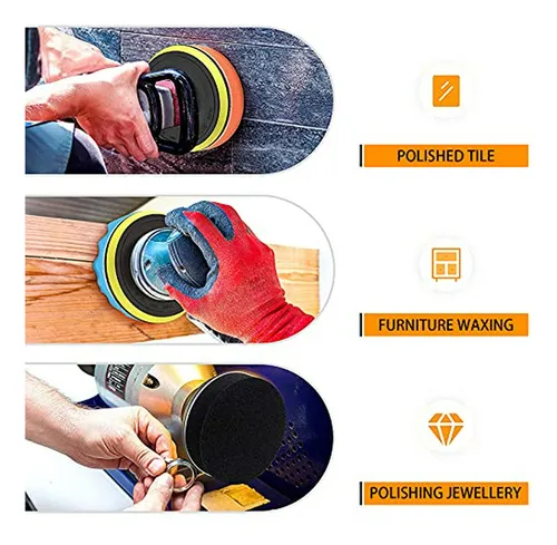 Kit 38 Piezas De Almohadillas De Pulido Para Autos 3 - Goh