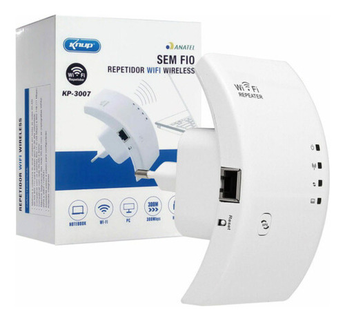 Repetidor Wifi Sinal Wireless Amplificador Extensor Potente
