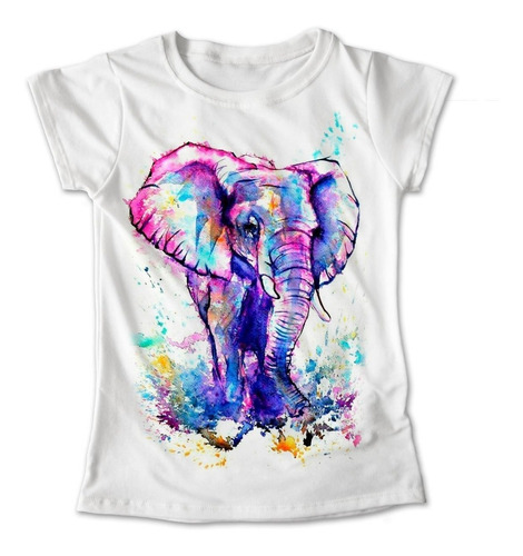 Blusa Elefante Animales Colores Playera Estampado #313