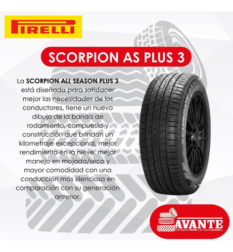 Llanta 285/45r22 Pirelli Scorpion As Plus 3 114h Blk Xl (2u)