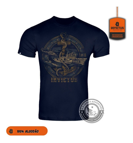 Imagem 1 de 5 de Camiseta Algodão Concept Poder Naval - Invictus Original