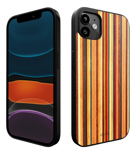 Funda De Celular Iato De Madera Para iPhone 11