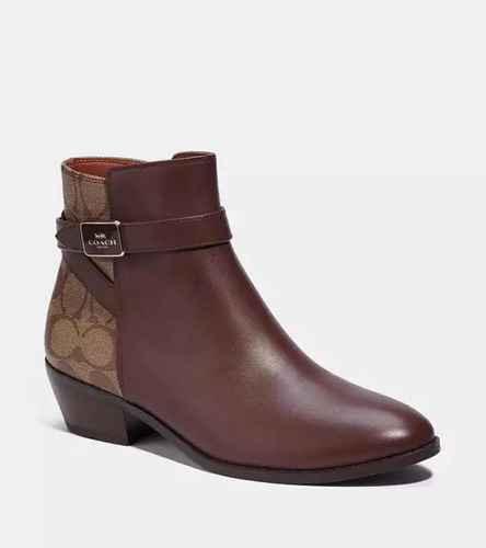 Botas De Cuero En La Marca Coach - Talla 9 Usa