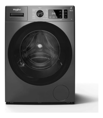 Lavarropas Whirlpool Carga Frontal 7 Kg 1200rpm Inverter Wnq70as Gris