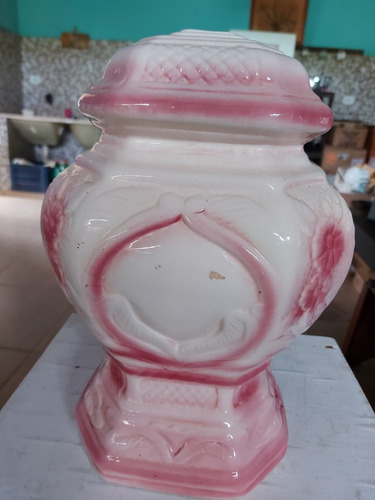 Base De Abajur Antigo, Robusto Em Porcelana, Sem A Cupula (Usado)